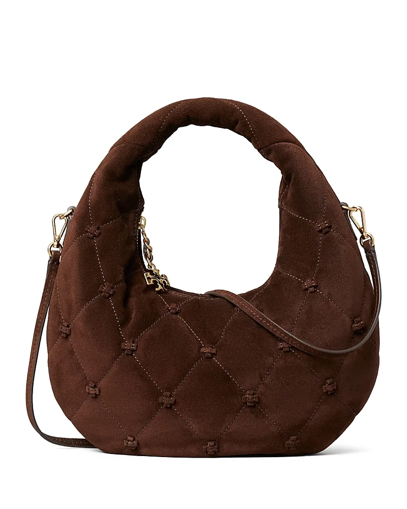 Bunny Knot Suede Crossbody by Tory Burch