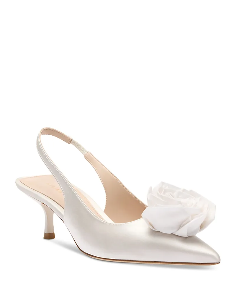Paloma 50 Satin Slingback Pumps by Stuart Weitzman