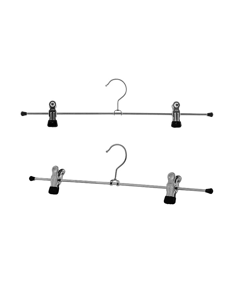 Adjustable Pant Clip Hanger with Grip Tip Clips, Model K40D, Set of 10 by Mawa
