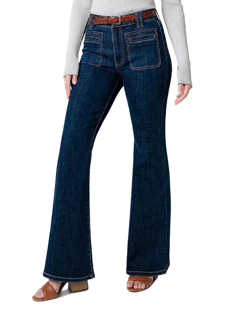 Hannah High Rise Ankle Flare Jeans by Liverpool Los Angeles