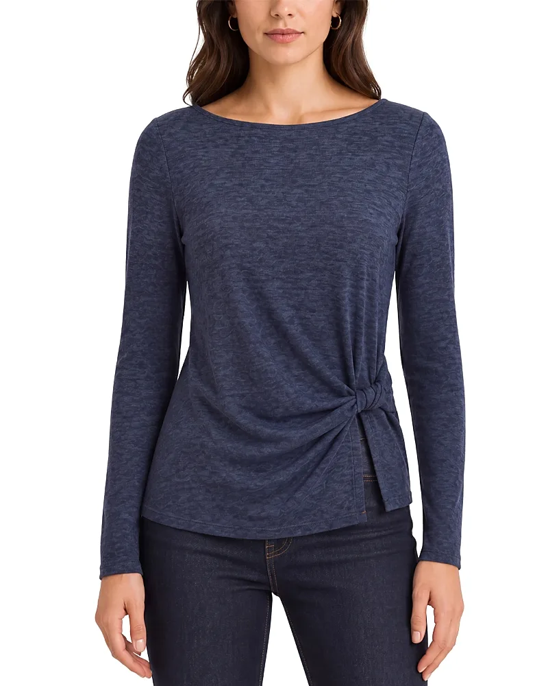 Twist Side Long Sleeve Top by Liverpool Los Angeles
