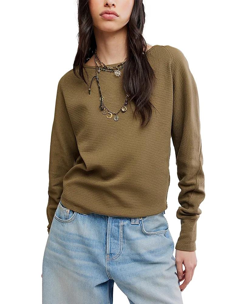 Jess Long Sleeve Sweatshirt by Free People