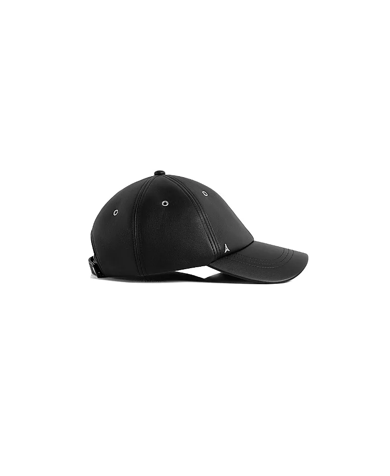 Lou Leather Cap by Maniere De Voir
