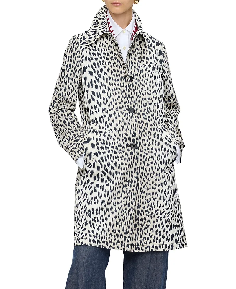 Alaine Cheetah Print Coat by Callas Milano