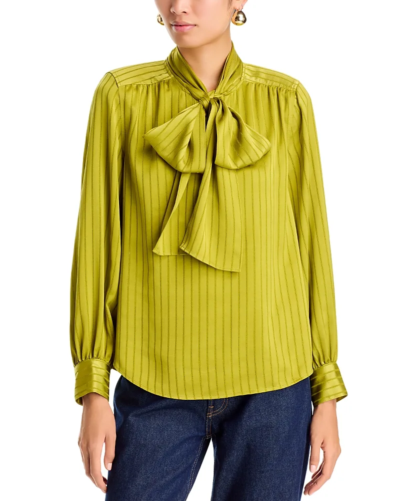 Long Sleeve Bow Blouse by Sonia Rykiel
