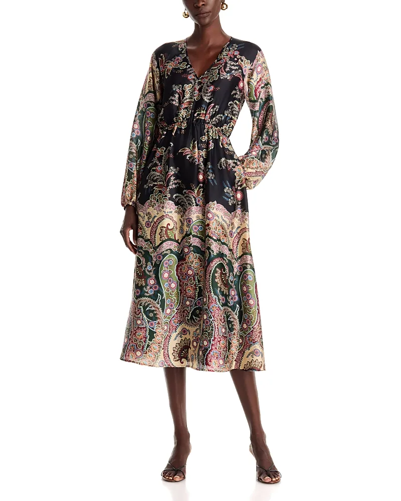 T Tahari V Neck Maxi Dress by Tahari