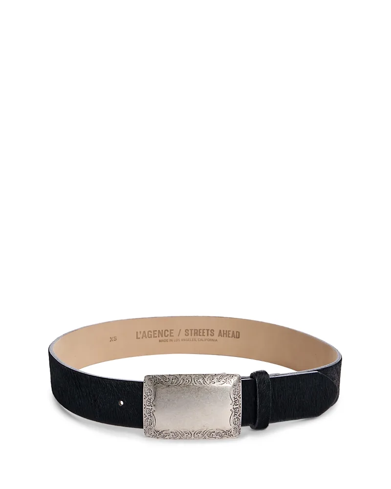 Solera Calf Hair Belt by L'AGENCE