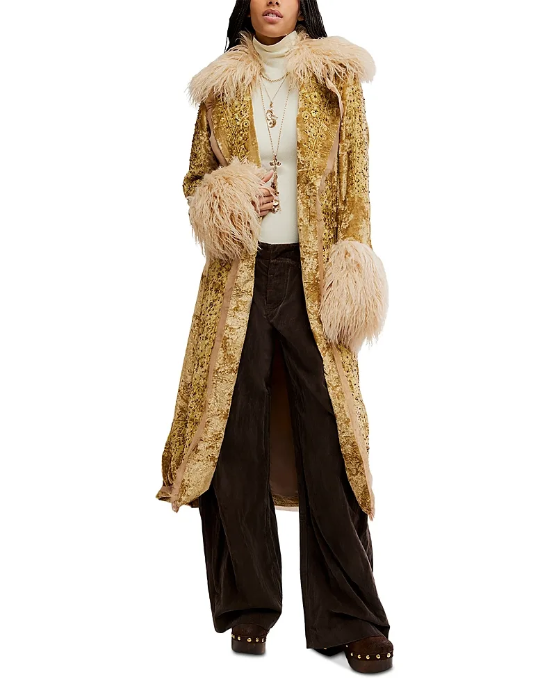 Pyre Embellished Duster Cardigan Sweater by Free People