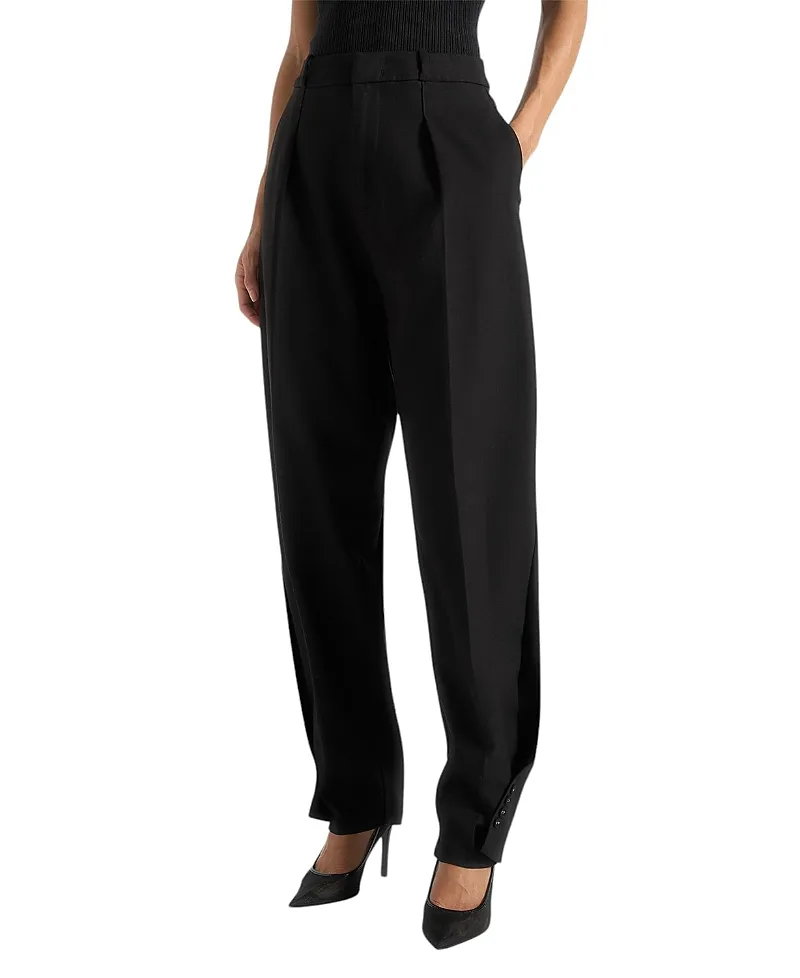 Sophie Wool Twist Leg Tailored Trousers