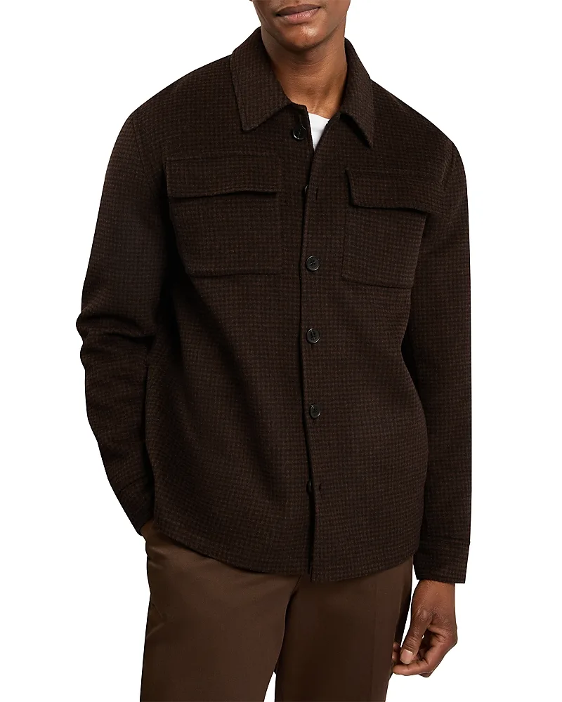 Dortmun Splitable Wool Blend Trucker Overshirt by Ted Baker