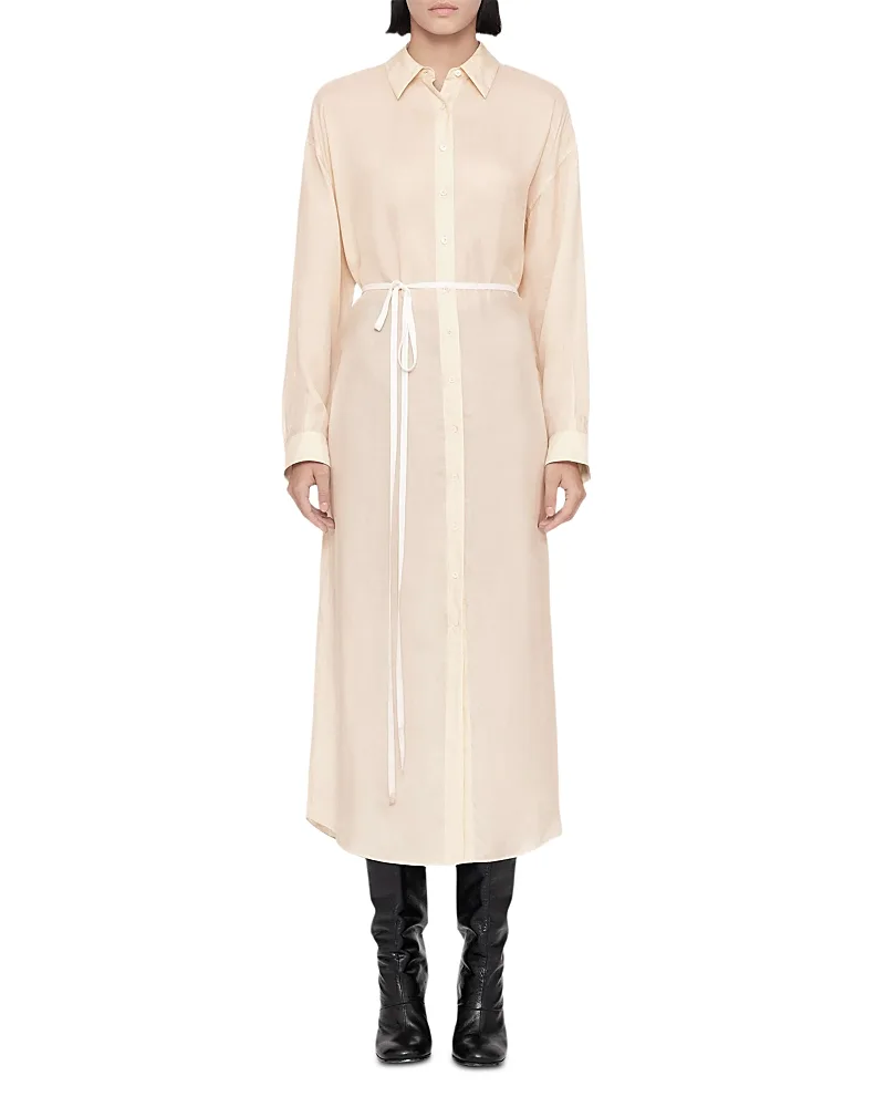 Yurra Tie Waist Shirt Dress