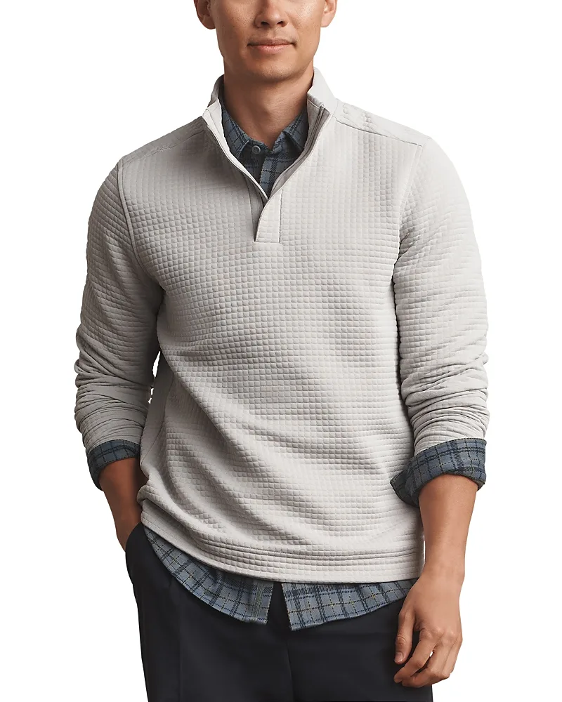 Landmark Waffle Quarter Zip Sweater