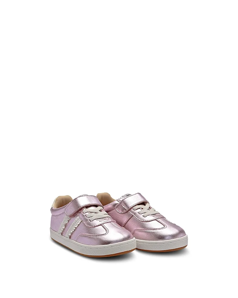 Ruffle Queen Metallic Leather Sneakers by Old Soles