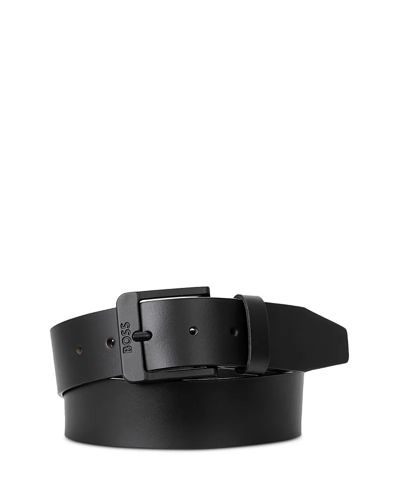 Jemio Leather Matte Black Belt