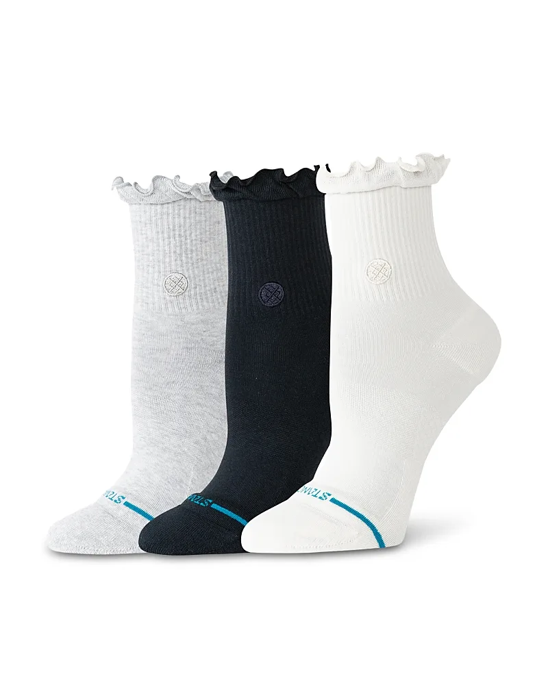 Ruffle Icon Quarter Socks, Pack of 3 by Stance
