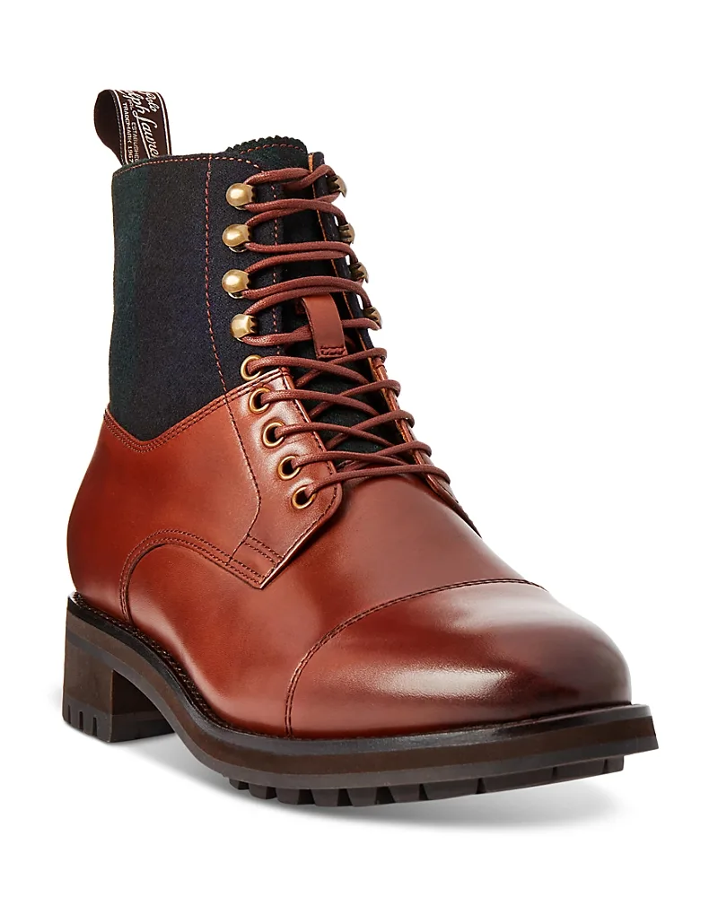 Lace Up Cap Toe Boots by Polo Ralph Lauren