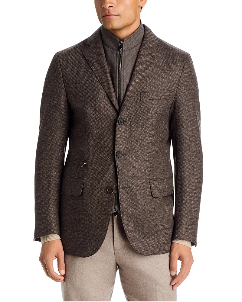 Wool & Cashmere Removable Bib Id Jacket by Corneliani