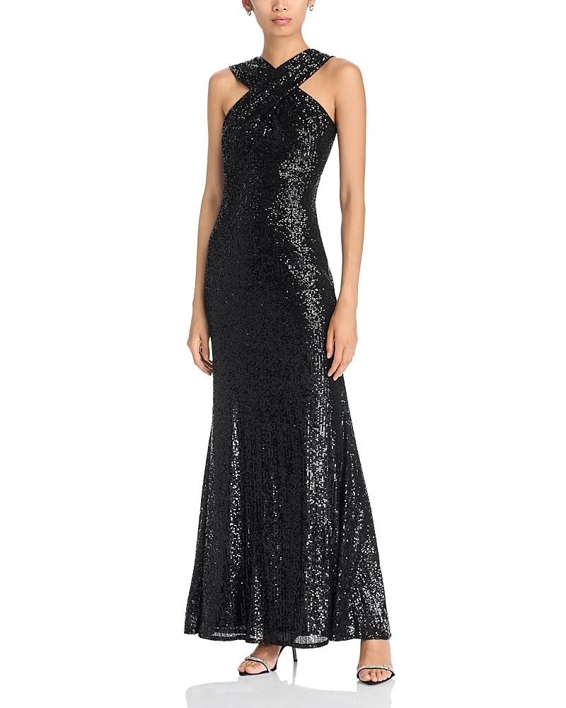 Halter Empire Waist Mermaid Dress