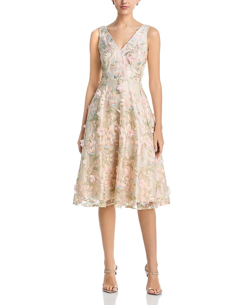 V Neck Sleeveless Dress by Eliza J