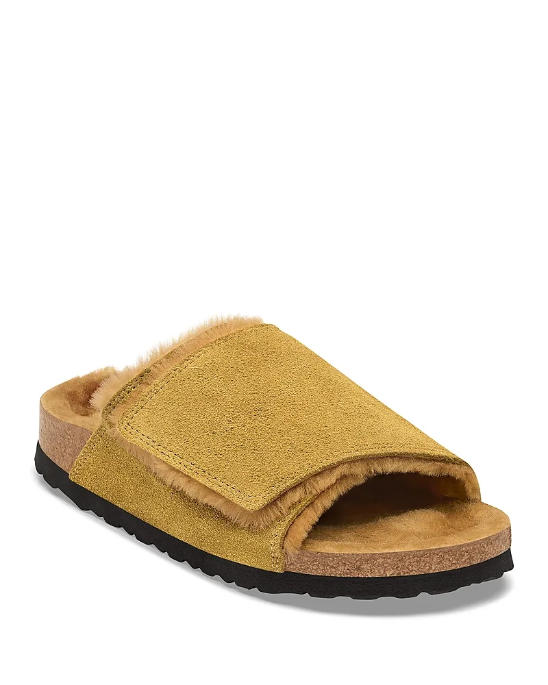 Solana Suede Shearling Lined Slides by Birkenstock