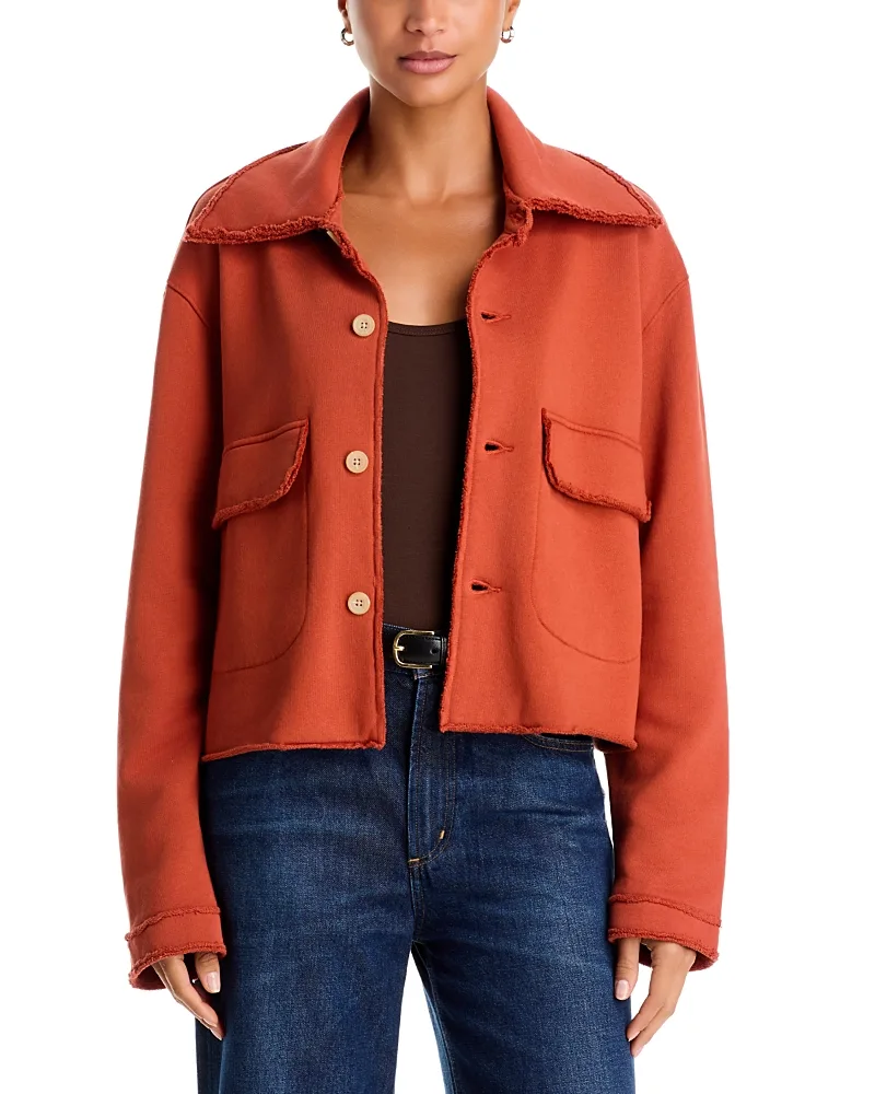 Rowan Cotton Sweatshirt Utility Jacket by Frank & Eileen