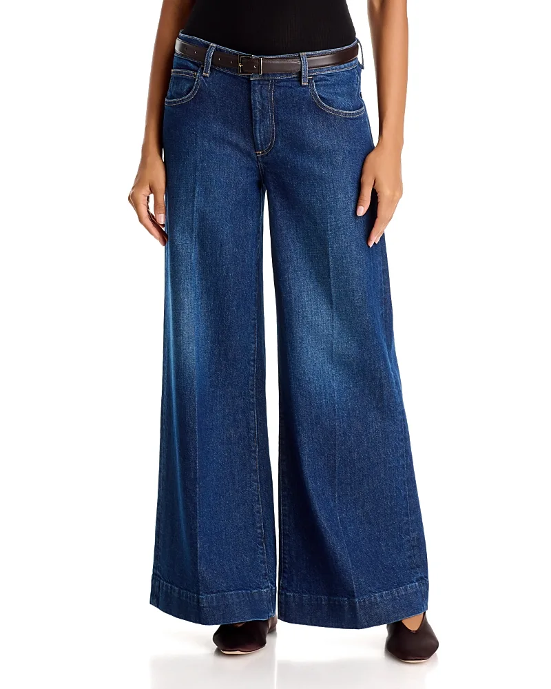 East Village High Rise Wide Leg Jeans in 1965 Wash by Frank & Eileen