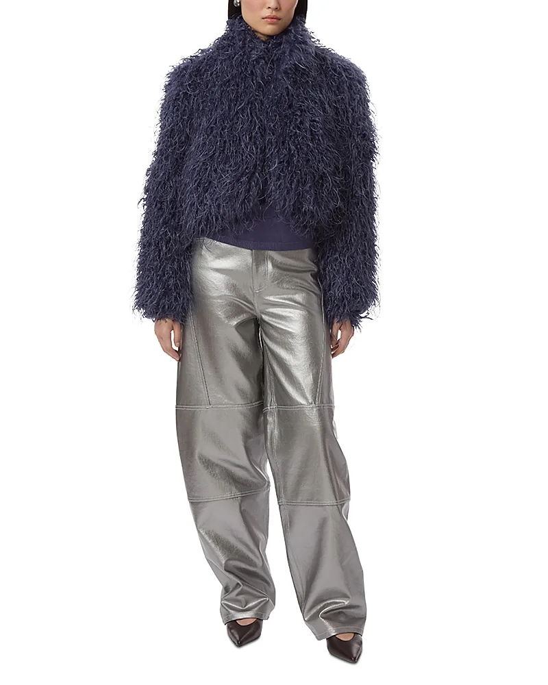 Ginette Mongolian Faux Fur Jacket by Apparis