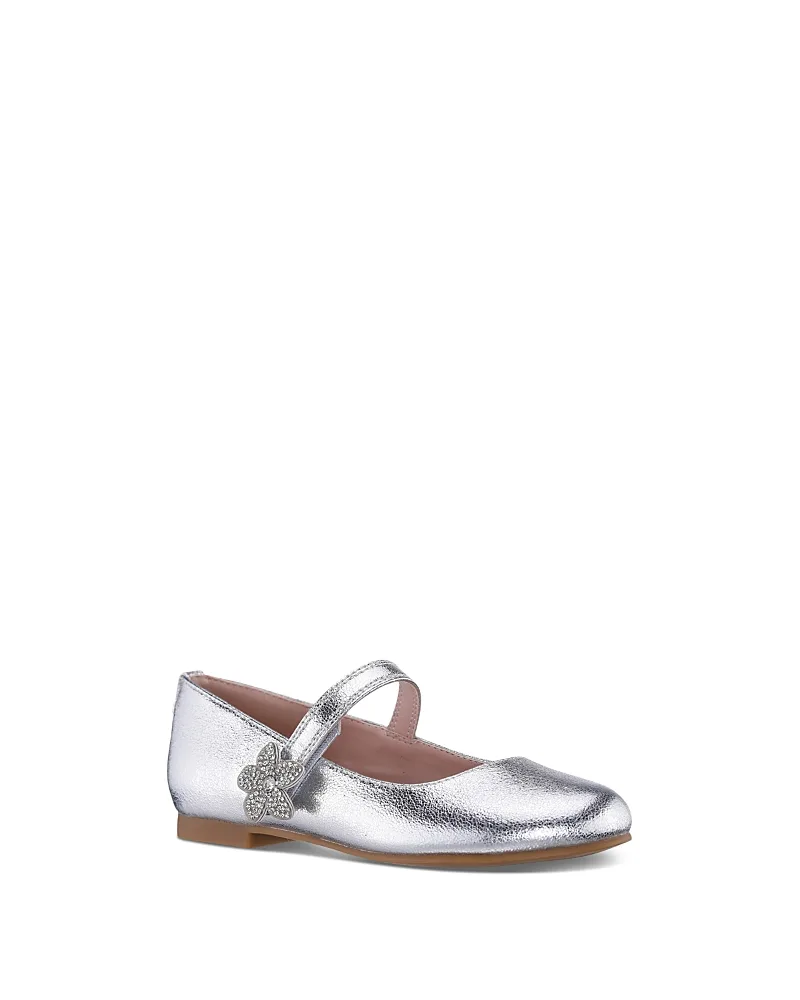Meryl Rhinestone Strap Ballet Flats by Nina