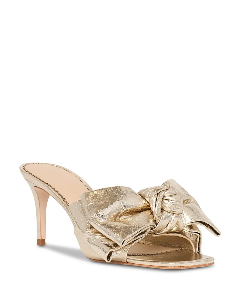 Felicity Metallic Bow Slides by Cinq a Sept
