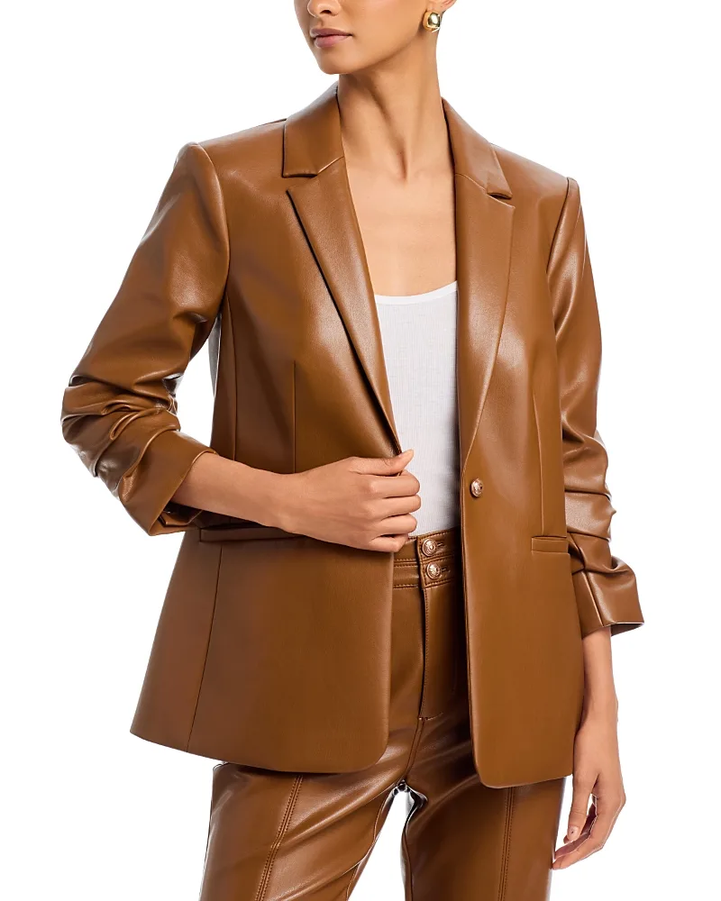 Kylie Faux Leather Jacket by Cinq a Sept