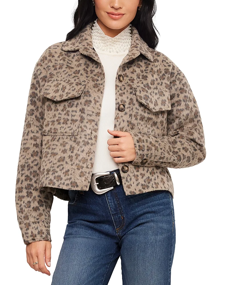 Brushed Faux Fur Shirt Jacket by Karen Kane