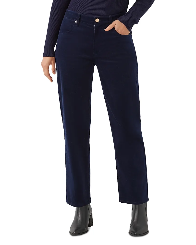 Cotton Stretch Corduroy Ankle Pants by Karen Kane