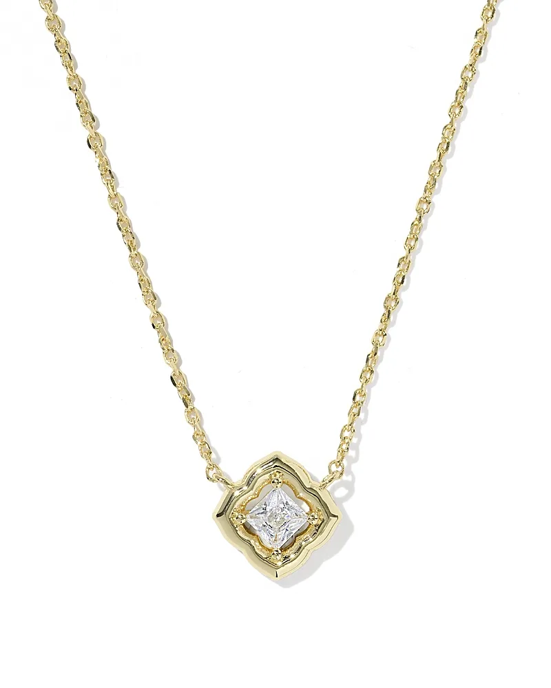 Mallory Crystal Pendant Necklace, 16