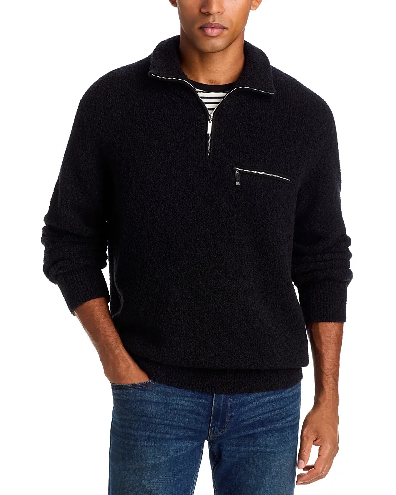 Donover Wool Blend Quarter Zip Sweater by PAIGE
