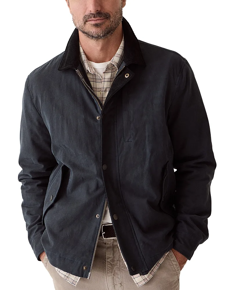 Weston Relaxed Fit Wax Canvas Barn Jacket by Marine Layer