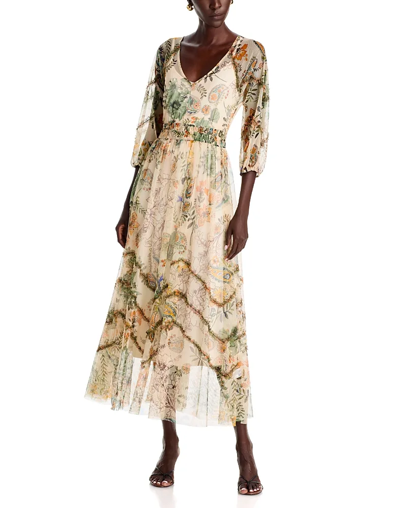 Bertina V Neck Maxi Dress by Johnny Was