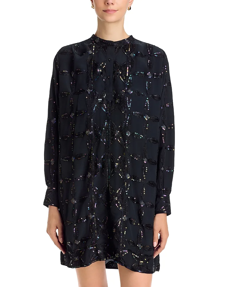 Loryie Sequinned Shift Dress by Johnny Was
