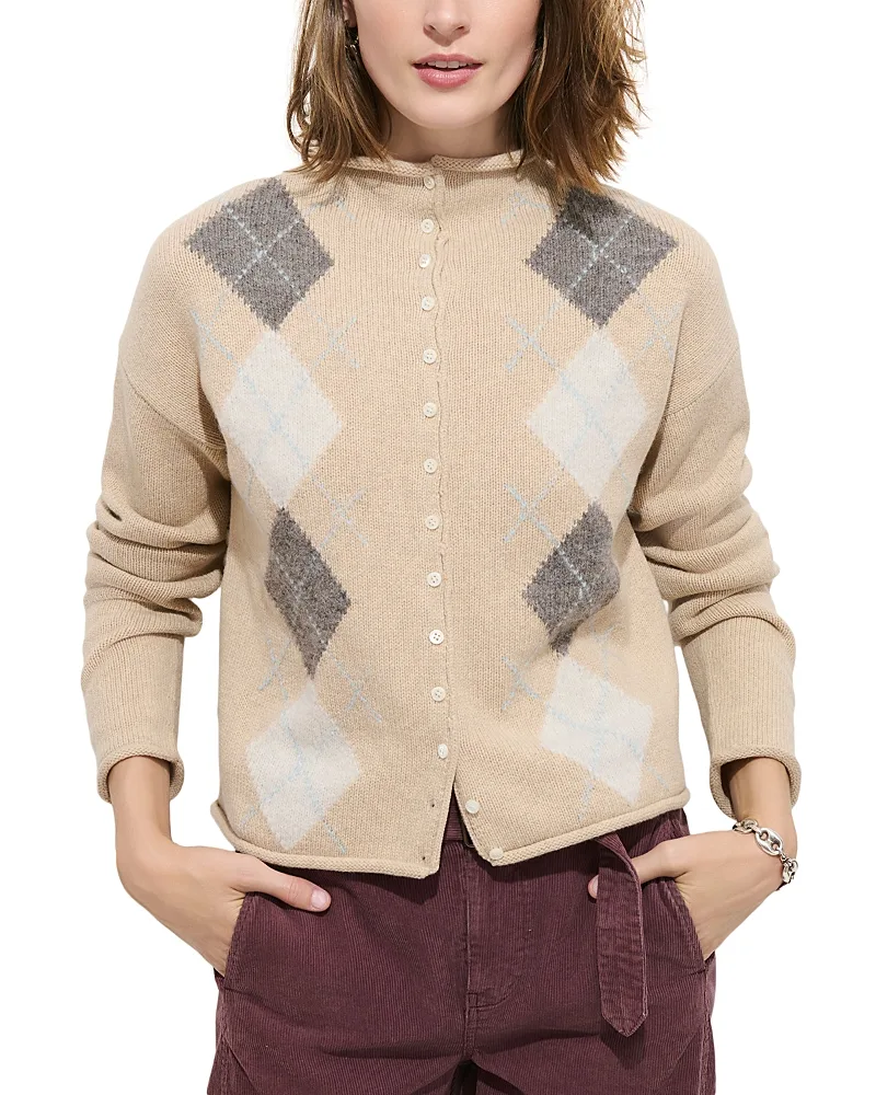 Taylor Argyle Cardigan Sweater