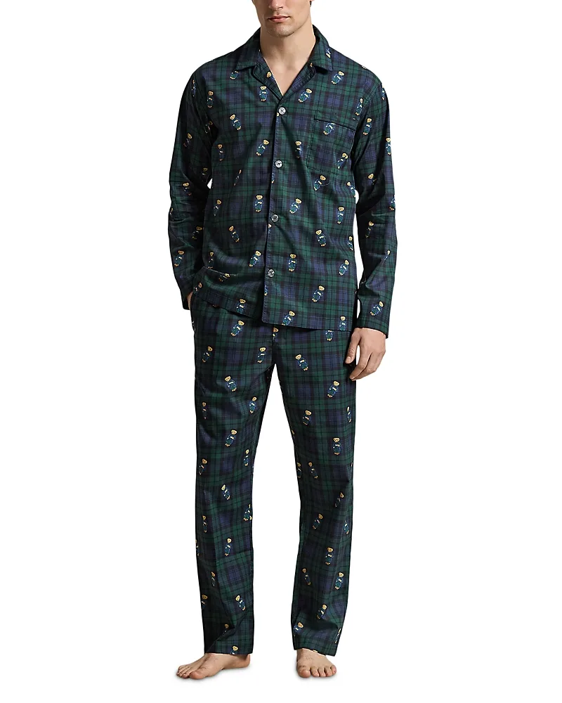 Polo Bear Plaid Pajama Set by Polo Ralph Lauren