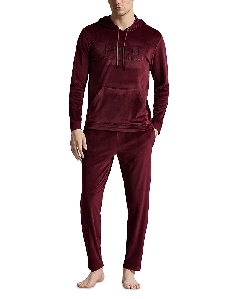 Plush Velour Sleep Hoodie by Polo Ralph Lauren