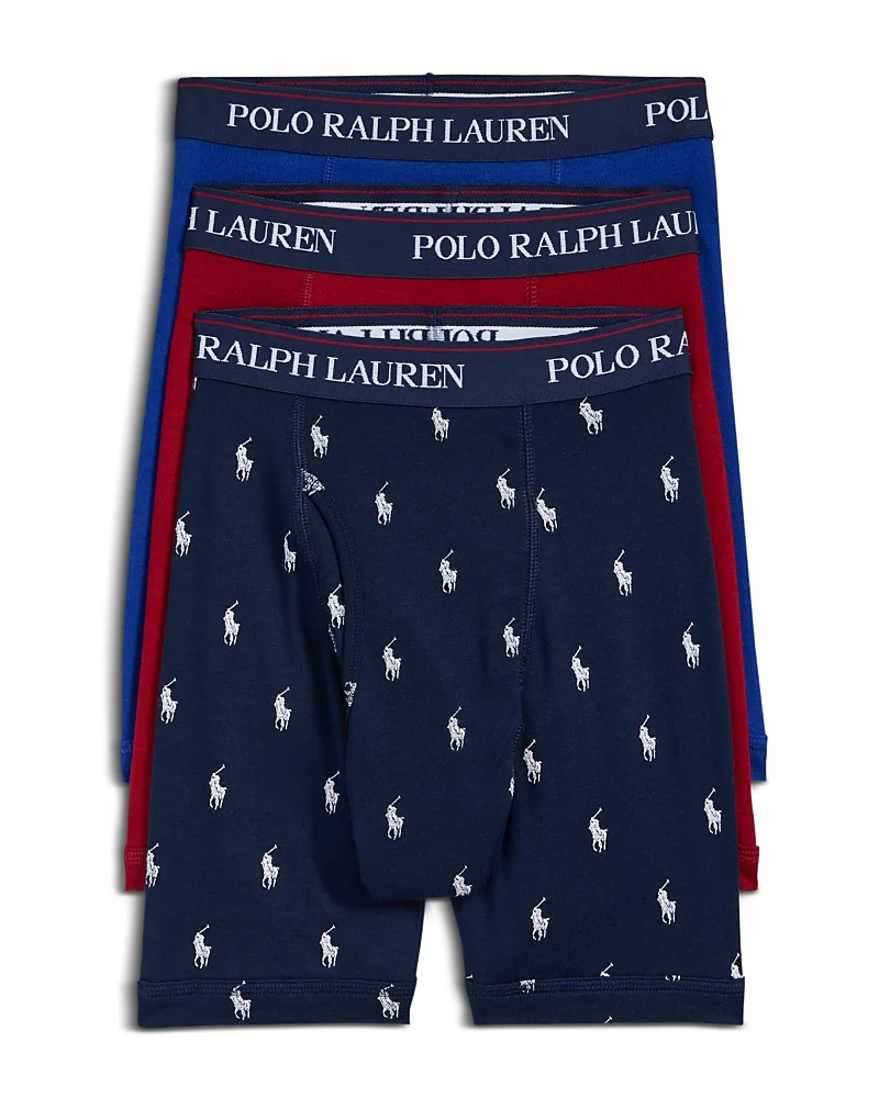 Cotton Logo Boxer Briefs, Pack of 3