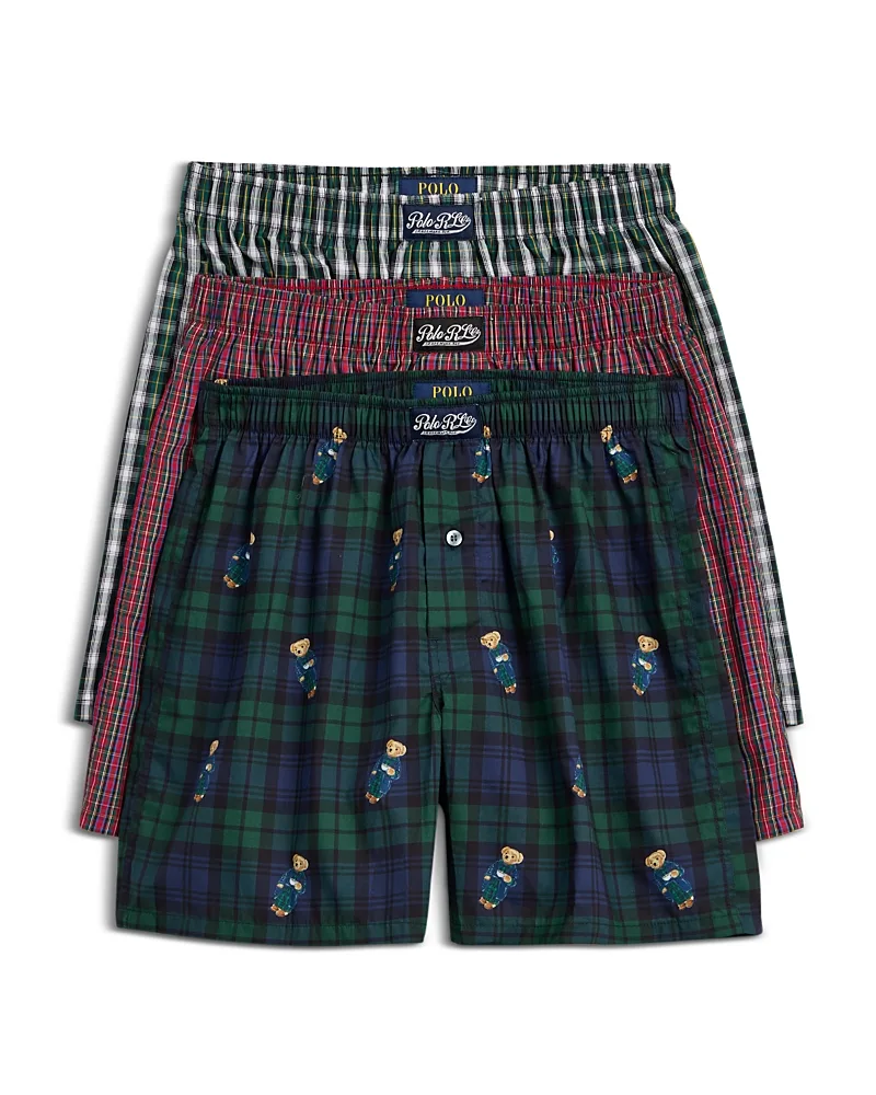 Woven Holiday Boxers, Pack of 3 by Polo Ralph Lauren