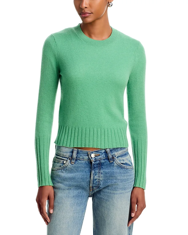 Cashmere Shrunken Crewneck Sweater by Guest In Residence