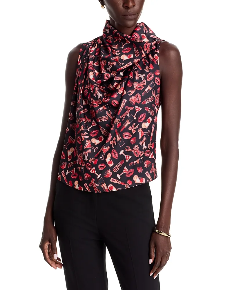 T Tahari Cowl Neck Sleeveless Blouse by Tahari