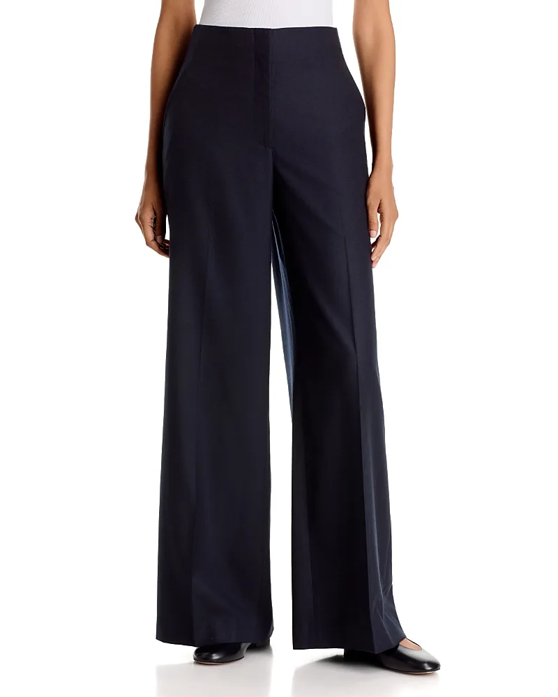 Lafayette 148 New York Thames Wide Leg Wool Pants by Lafayette 148 New York