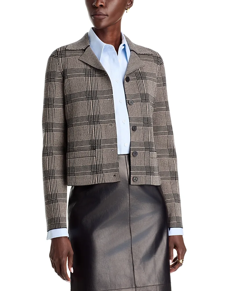 Lafayette 148 New York Check Stitch Knit Blazer by Lafayette 148 New York