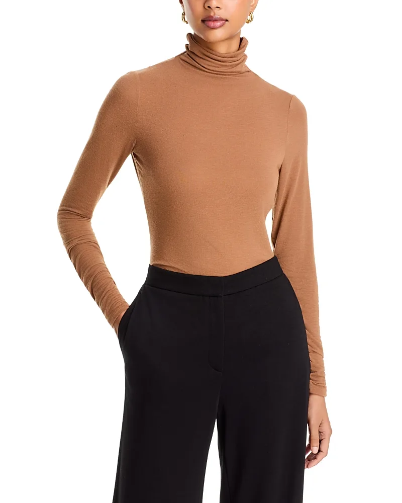 Lafayette 148 New York Elongated Fitted Turtleneck Top by Lafayette 148 New York