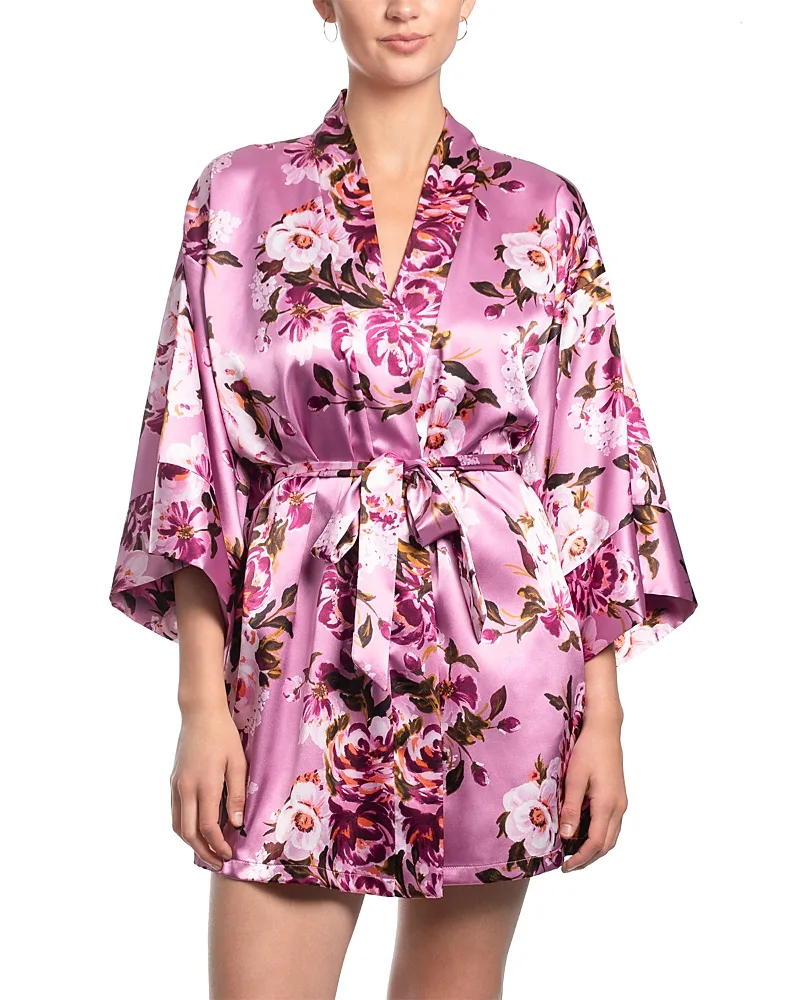 Satin Floral Robe by In Bloom By Jonquil