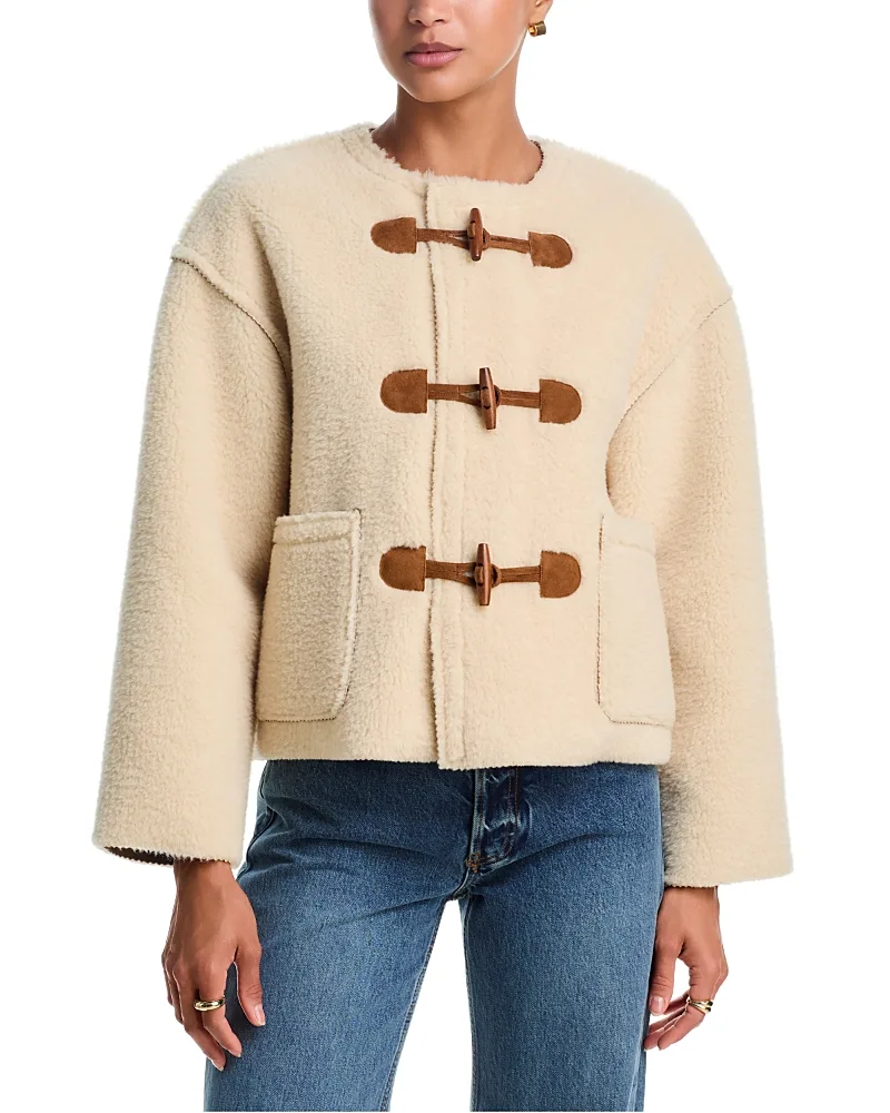 The Woodside Toggle Teddy Jacket by The Great