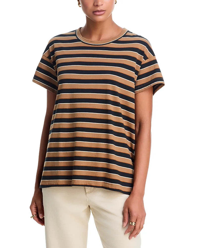 The Boxy Cotton Crewneck Tee by The Great